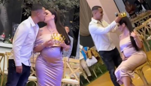 Melissa Klug y Jesús Barco celebraron a lo grande el baby shower de su primera hija VIDEO