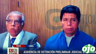 Las primeras declaraciones Pedro Castillo ante el juez: tuvo que dar detalles de su detención 