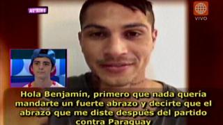 Paolo Guerrero envió emotivo mensaje a Benjamín  