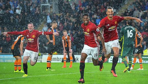 Premier League: Manchester United vence con angustia 1-0 al Hull City