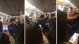 Facebook: no llegó a su graduación pero pasajeros de tren lo sorprendieron (VIDEO)