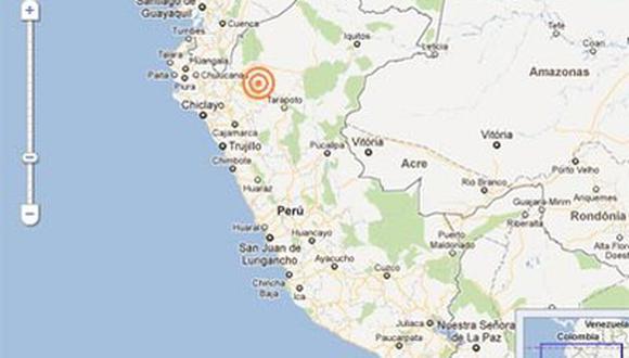 Temblor de 4.7 grados sacudió la región San Martín