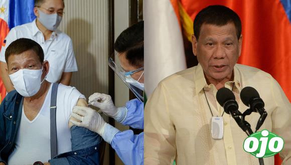 El presidente de Filipinas amenazó con encarcelar a los ciudadanos filipinos que no quieran recibir la vacuna contra el COVID-19. Fotos: AFP
