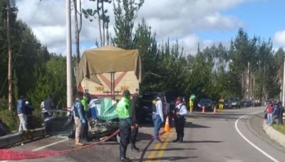 Cusco: el accidente se registró a la altura del kilómetro 67 de la carretera Interoceánica, en la provincia cusqueña de Quispicanchi. (Foto: Difusión)
