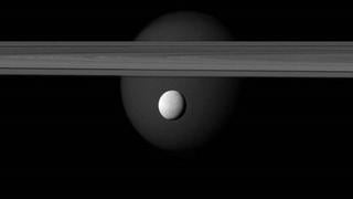 Una nueva luna parece emerger de los anillos de Saturno
