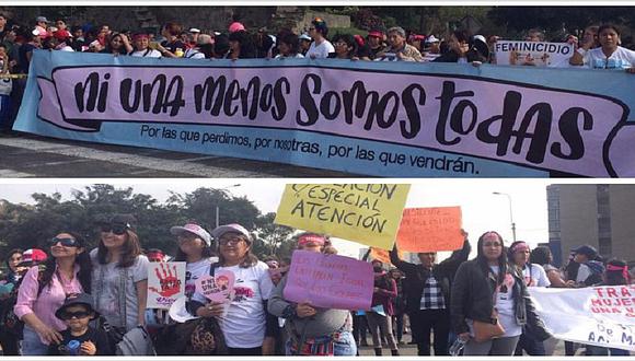 #NiUnaMenos: realizan segunda marcha hacia el Palacio de Justicia