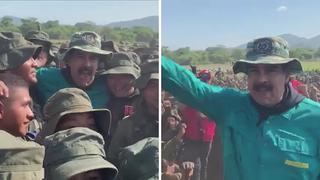 Un desesperado Nicolás Maduro publica video con soldados en día de marchas de la oposición 