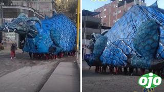 Alumnos fabrican antorcha gigante para ganar un concurso en su colegio