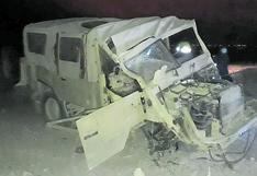 Dos militares quedan heridos tras despiste de vehículo en pleno toque de queda en Tacna