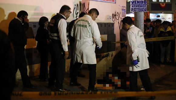 Balacera deja una persona fallecida en el Centro de Lima (VIDEO) 