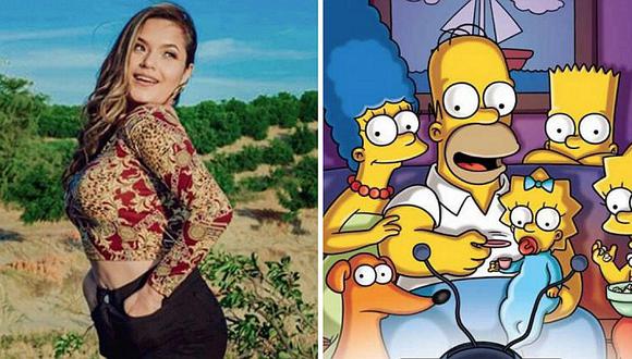 Lesly Águila comparte su retrato como "Los Simpsons" | FOTO 