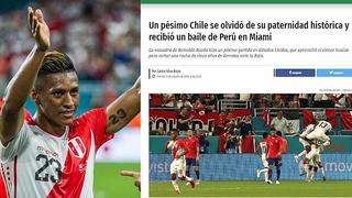 La prensa chilena arremetió contra su selección tras la goleada que le propinó Perú