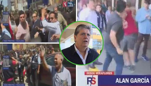 ​Simpatizantes de Alan García se agarran a golpes con opositores dentro de colegio (VIDEOS)