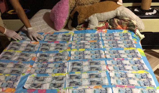 Se encontró gran cantidad de billetes de 10, 50, 100 y 200 soles. (Foto: Policía Nacional)