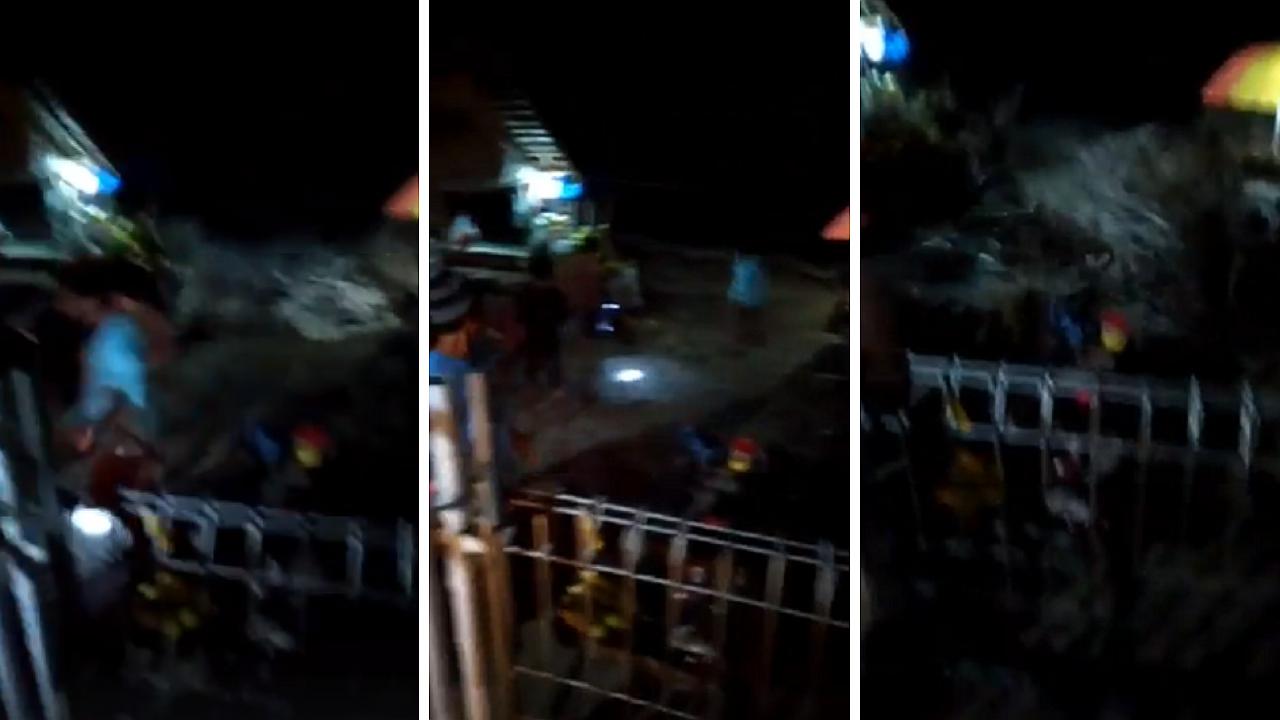 Las devastadoras imágenes que dejó el tsunami de Indonesia que arrasó en la madrugada (VIDEO)