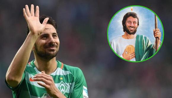 Werder Bremen celebra el día de los santos con imagen de Claudio Pizarro