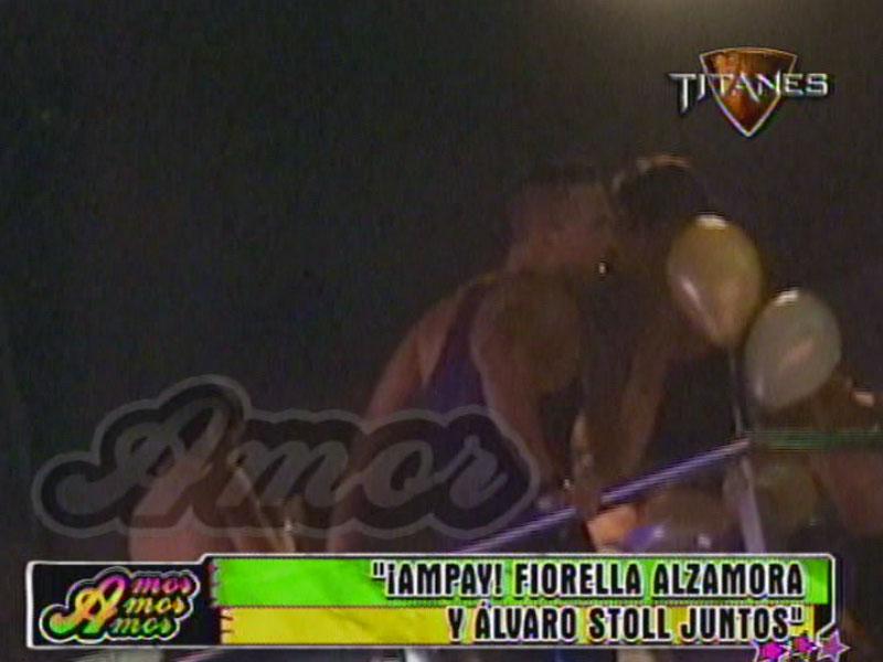 Álvaro Stoll besó a Fiorella Alzamora 