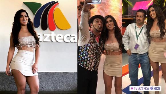 Yahaira Plasencia llega a TV Azteca y causa furor entre los asistentes (FOTOS Y VÍDEO) 