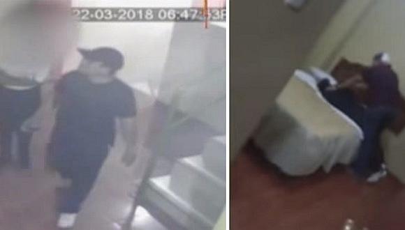 ​Muestran vídeo de la captura a profesor dentro de hostal con su alumna de 13 años