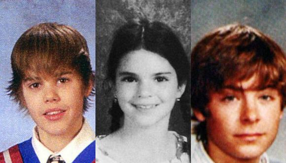 ¡El anuario de las celebs! Mira cómo lucían Kendall Jenner, Justin Bieber y muchos más...