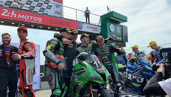 ​Kawasaki de Checa, Guarnoni y Nigon gana las 24 Horas de Le Mans