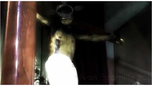 YouTube: Estatua de Jesús abre los ojos frente a fieles y genera polémica [VIDEO]