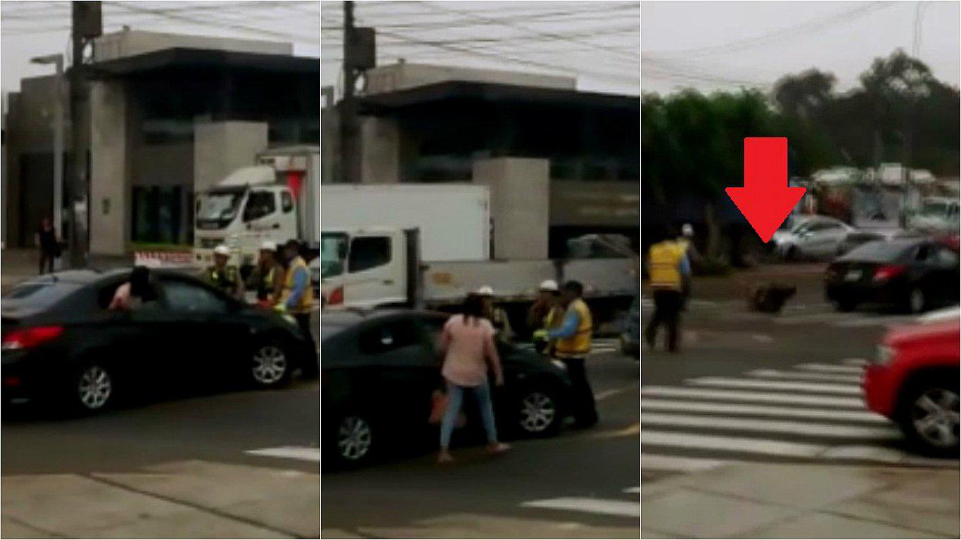 ​Chofer de conocida app de taxis arrolla sin piedad a policías (VIDEO)