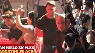 Lanzan hielo a Fabio Agostini en pleno show y él los manda a sacar (VÍDEO) 