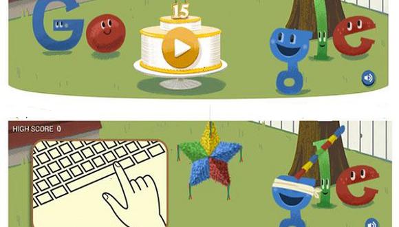 Google festeja sus 15 años con piñata y caramelos