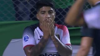 ¡Estaba solo! Luis Iberico erró enorme chance de gol en Melgar ante Deportivo Cali | VIDEO