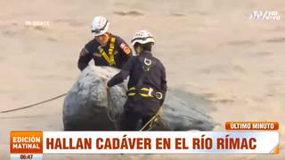 Hallan cuerpo sin vida en el río Rímac | VIDEO