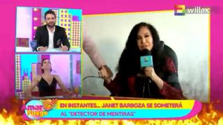 Janet Barboza le dice a “Peluchín”, “tú eres un agresor” y él le responde: “no soy misógino”