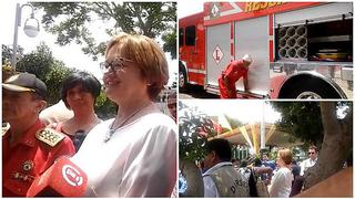 ¡Bomberos de Lince se benefician! Nancy Lange participa en entrega de moderna unidad (VIDEO) 