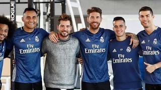 David Bisbal visitó a sus amigos Sergio Ramos y Cristiano Ronaldo 
