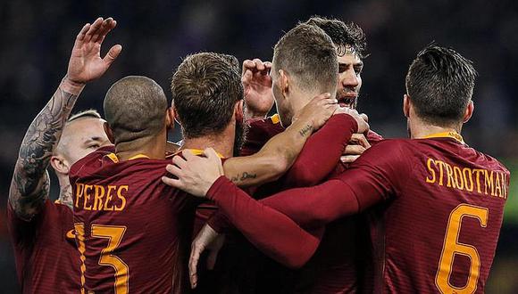 Italia: Roma sufre pero gana 1-0 al Cagliari y presiona al líder Juventus 
