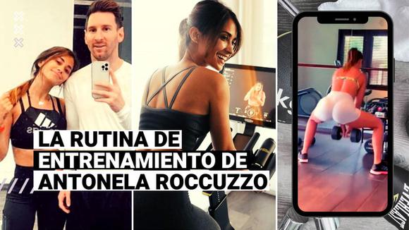 Antonella Roccuzzo shares an exercise routine