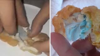 Niña casi se asfixia al comer nuggets de conocida cadena de restaurante con trozos de mascarilla | VIDEO