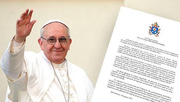 ​Papa Francisco: lee la carta que Perú envió al Sumo Pontífice para que venga al país