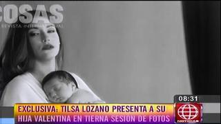 Tilsa Lozano en tierna sesión de fotos con su hija Valentina