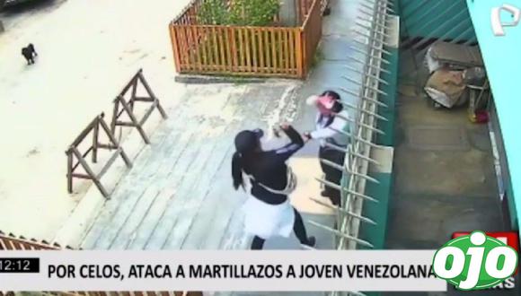 Mujer agredió a extranjera con un martillo. (Foto: Captura 24 Horas)