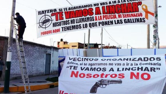 ​Huancayo: Colocan letreros amenazando a delincuentes 
