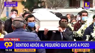 Niño muerto en pozo: Familia le dió el último adiós tras la tragedia | VIDEO