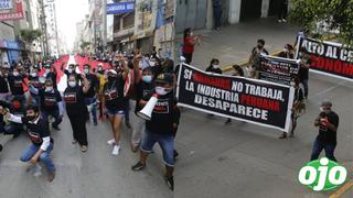 Gamarra: trabajadores marchan y exigen al Gobierno reactivación económica | FOTOS