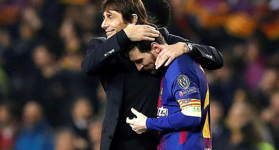 Antonio Conte se rinde ante Messi y lo llama "jugador ...