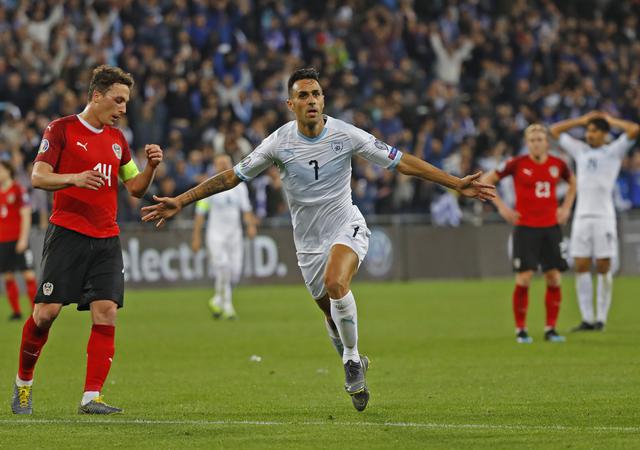 Eran Zahavi - 40 goles en 38 partidos / 29 con Guangzhou R&F y 11 con Israel (Foto: AFP)