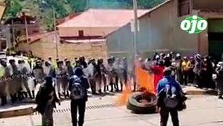 Estudiantes de la Universidad Nacional de Huancavelica se enfrentaron a la PNP (VIDEO)