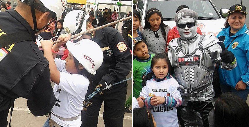 Dia del Niño: Pequeños celebraron su día a lo grande gracias a la PNP y MML [FOTOS Y VIDEO] 