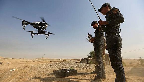 Drones, arma contra los coches bomba de yihadistas al sur de Mosul 