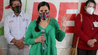 Verónika Mendoza pide a la ONPE aprobar un protocolo contra el COVID-19 para campaña electoral