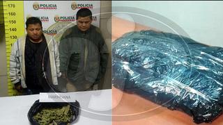 Trabajador de la Municipalidad de Comas fue descubierto con un kilo de droga (FOTO Y VIDEOS)